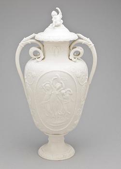 URNA, parian, Gustavsberg, 1800-tal.