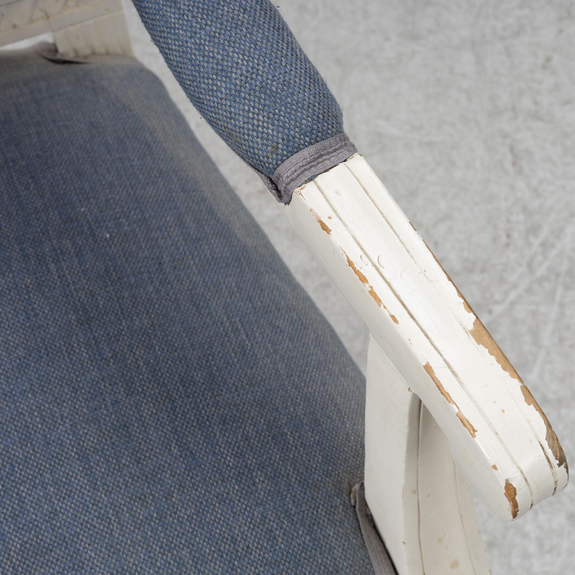 Armchairs, a pair, Gustavian style, circa 1900.