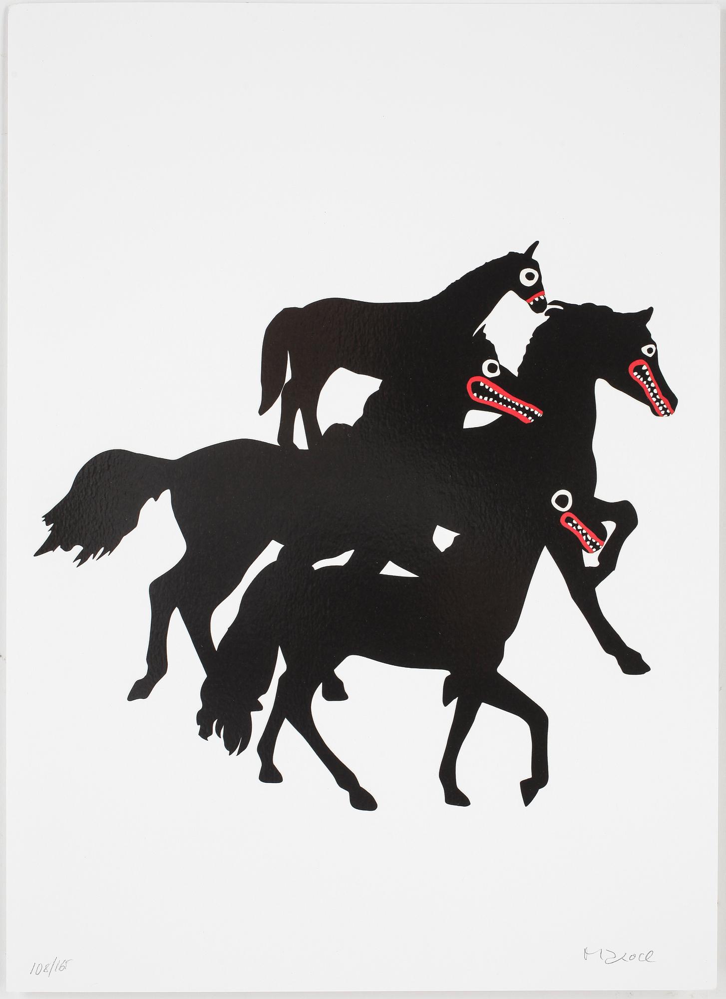 MAKODE LINDE, färglitografi, signerad och numrerad 108/165.