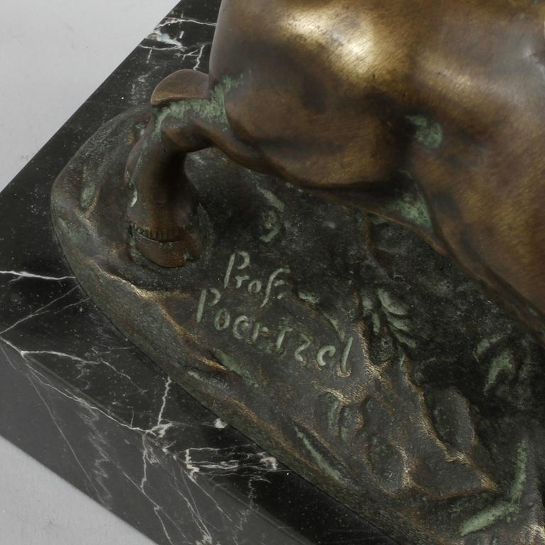OTTO PROETZEL, skulpur, brons, signerad.