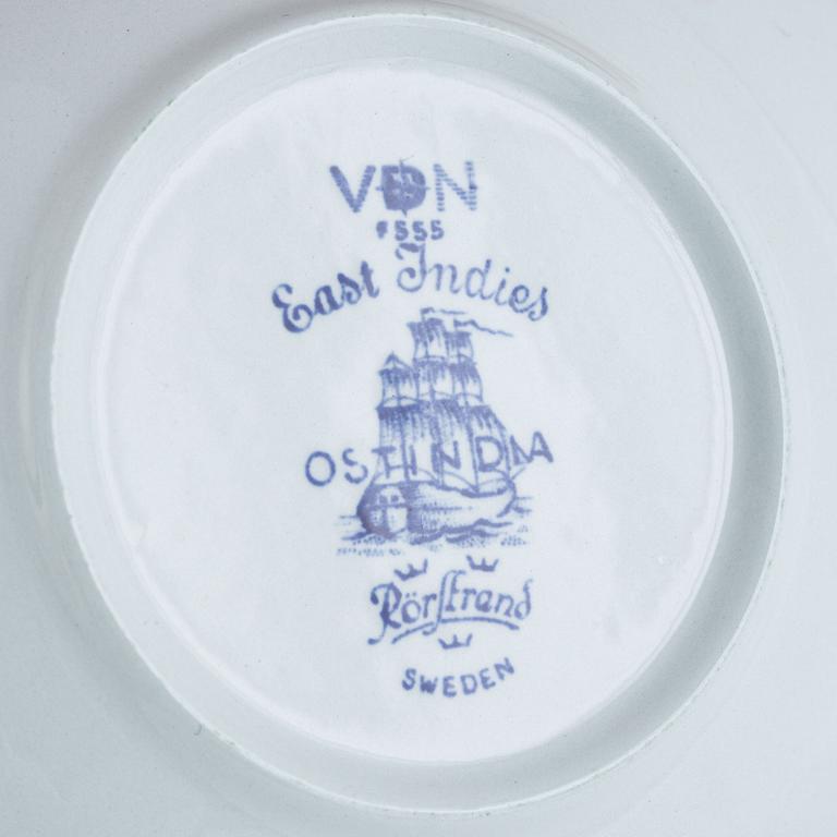 Service parts, porcelain, 52 pieces, "Ostindia", Rörstrand, various years of production.