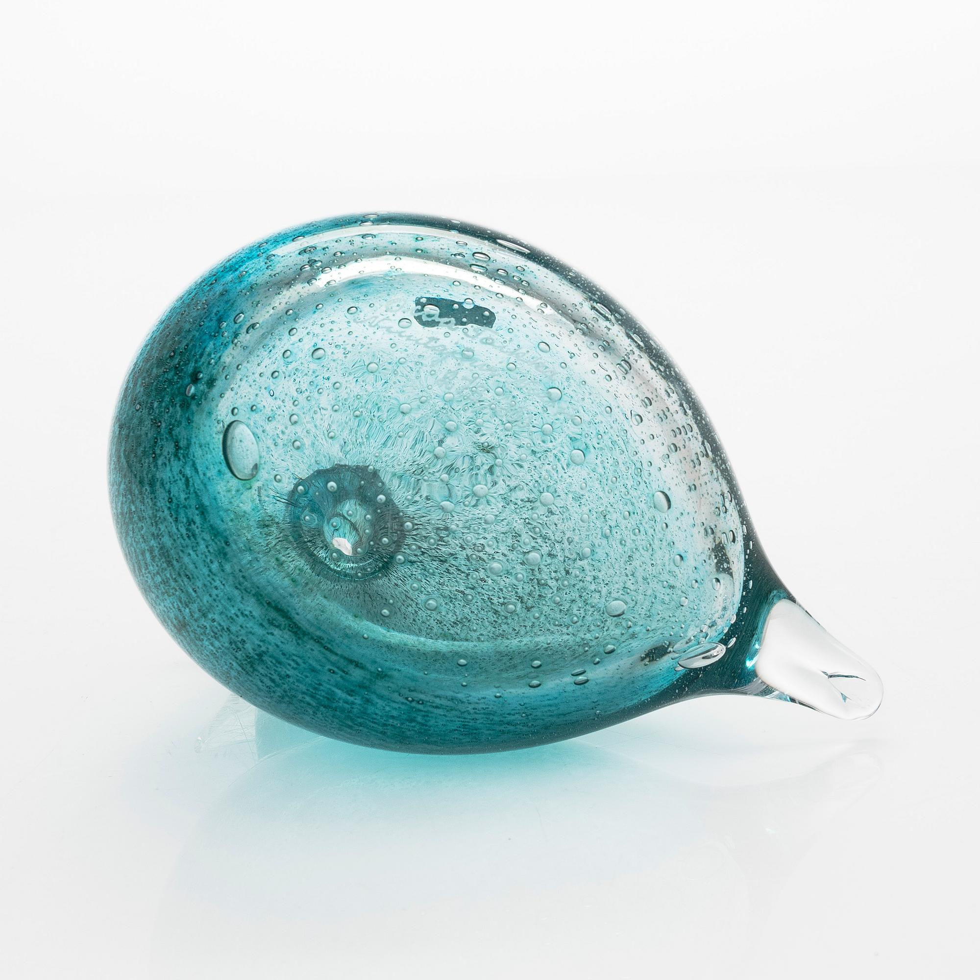 Oiva Toikka, A glassbird, 'Green Bird', signed Oiva Toikka Nuutajärvi Notsjö 273/300.