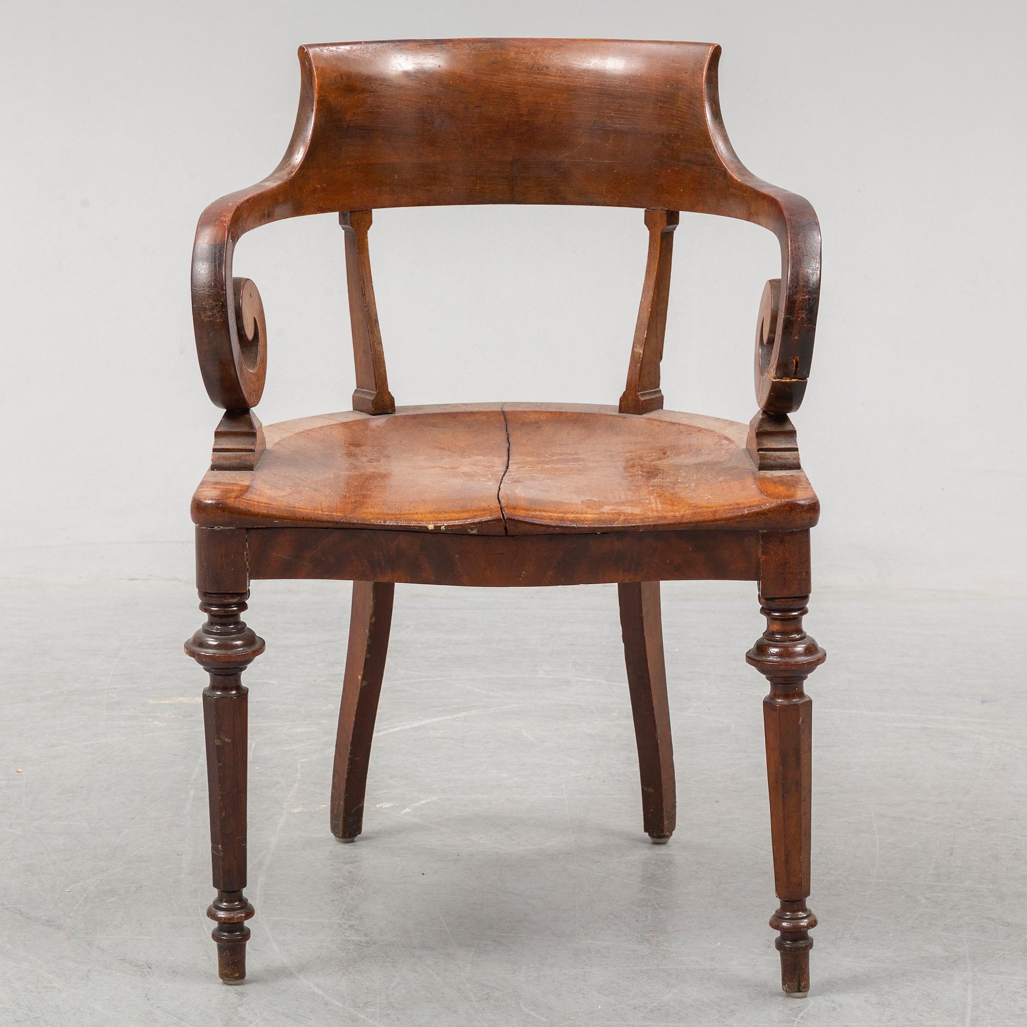 An 19th ct armchair.