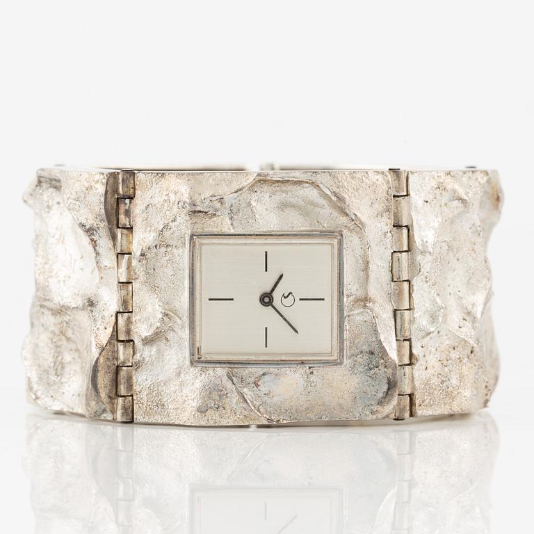 Wristwatch, silver, Siro Koru, Turku 1976.