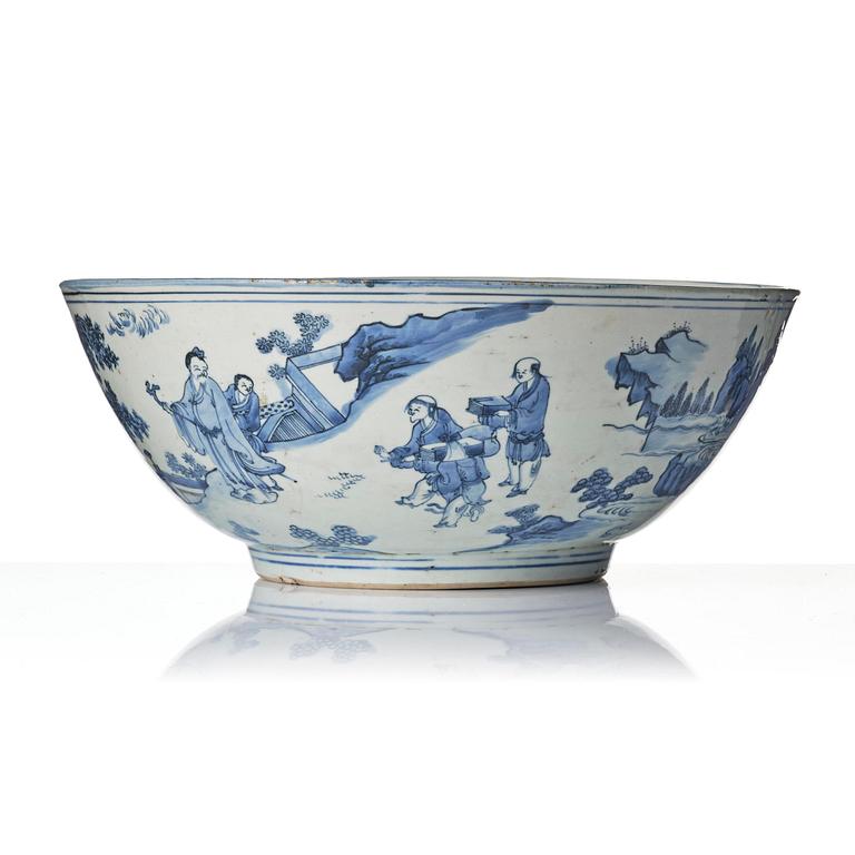 Praktskål, porslin. Mingdynastin, Chongzhen (1627–1644).