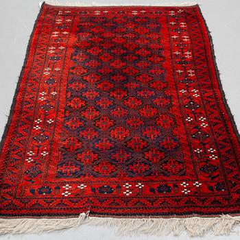 MATTO, a semi-antique Baluch, ca 210 x 110,5 cm (plus flat weave at the ends).
