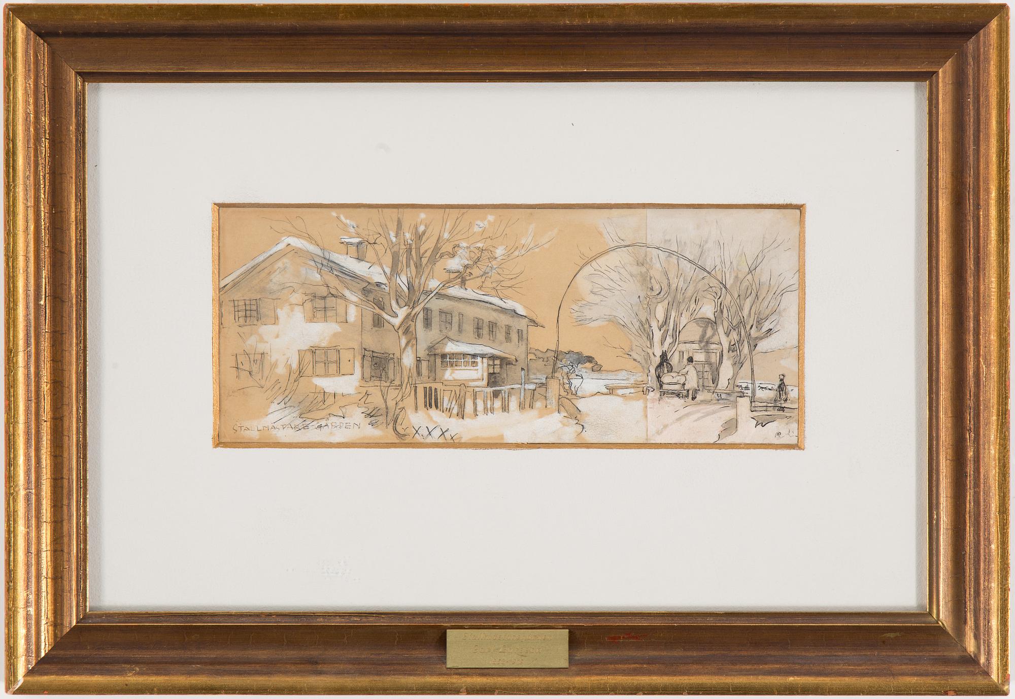 CARL LARSSON, indian ink and heightening white on paper, signed C.L.
