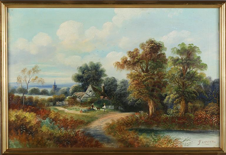 GEORGES APPERT, olja på duk, signerad.