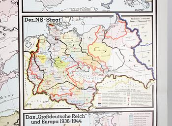 SKOLKARTA, "Europa 1918-1945", Westermann, Tyskland, 1965.