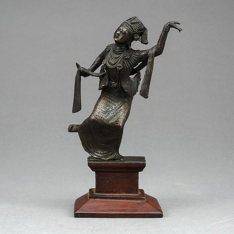 FIGURIN, brons, Burma, troligen 1800-tal.