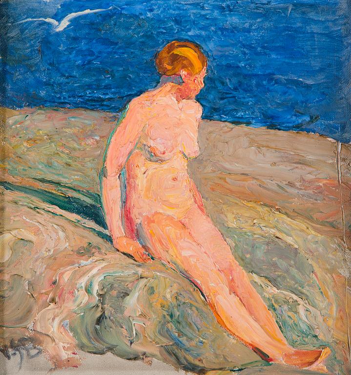 Venny Soldan-Brofeldt, Naken på Stranden.