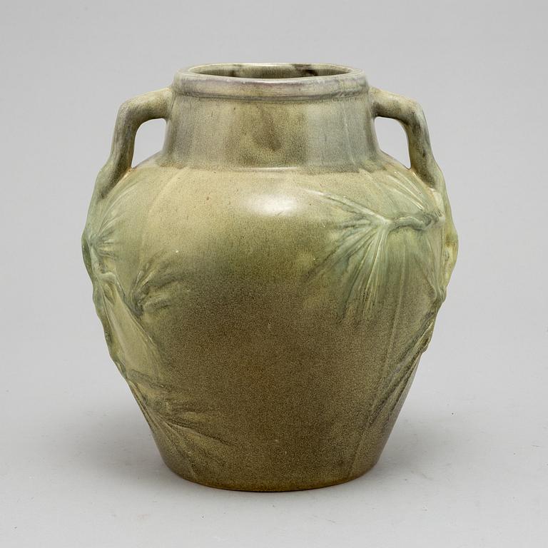 Albin Hamberg, a stoneware Art Nouveau urn, Höganäs, early 20th Century.