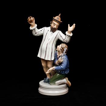 FIGURIN, porslin, Dahl-Jensen. Danmark.