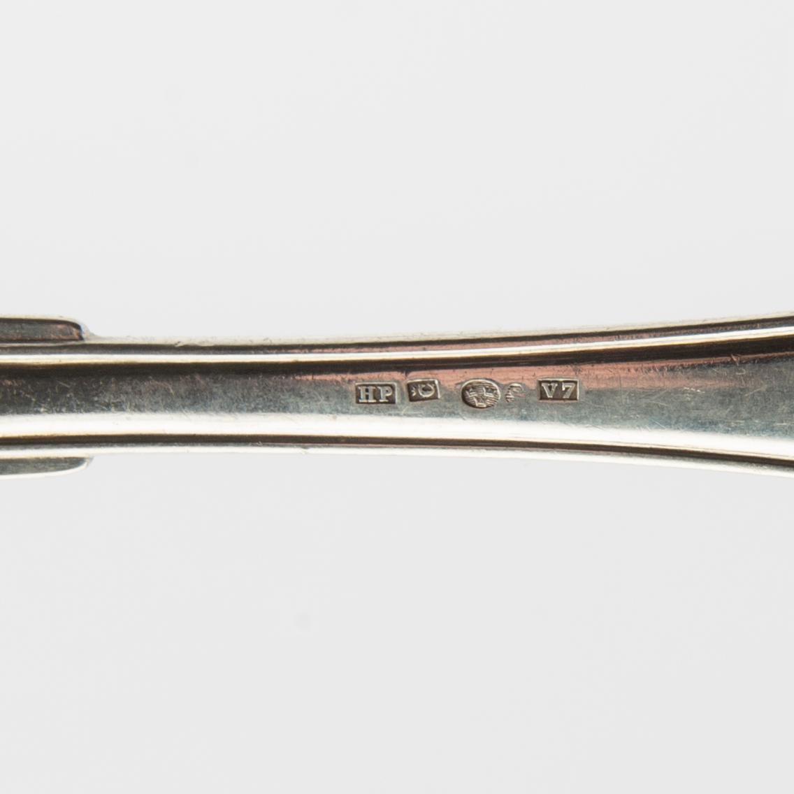 Bestick silver 21 dlr, Hanna Persson Kristianstad 1923 samt GAB Stockholm 1924.