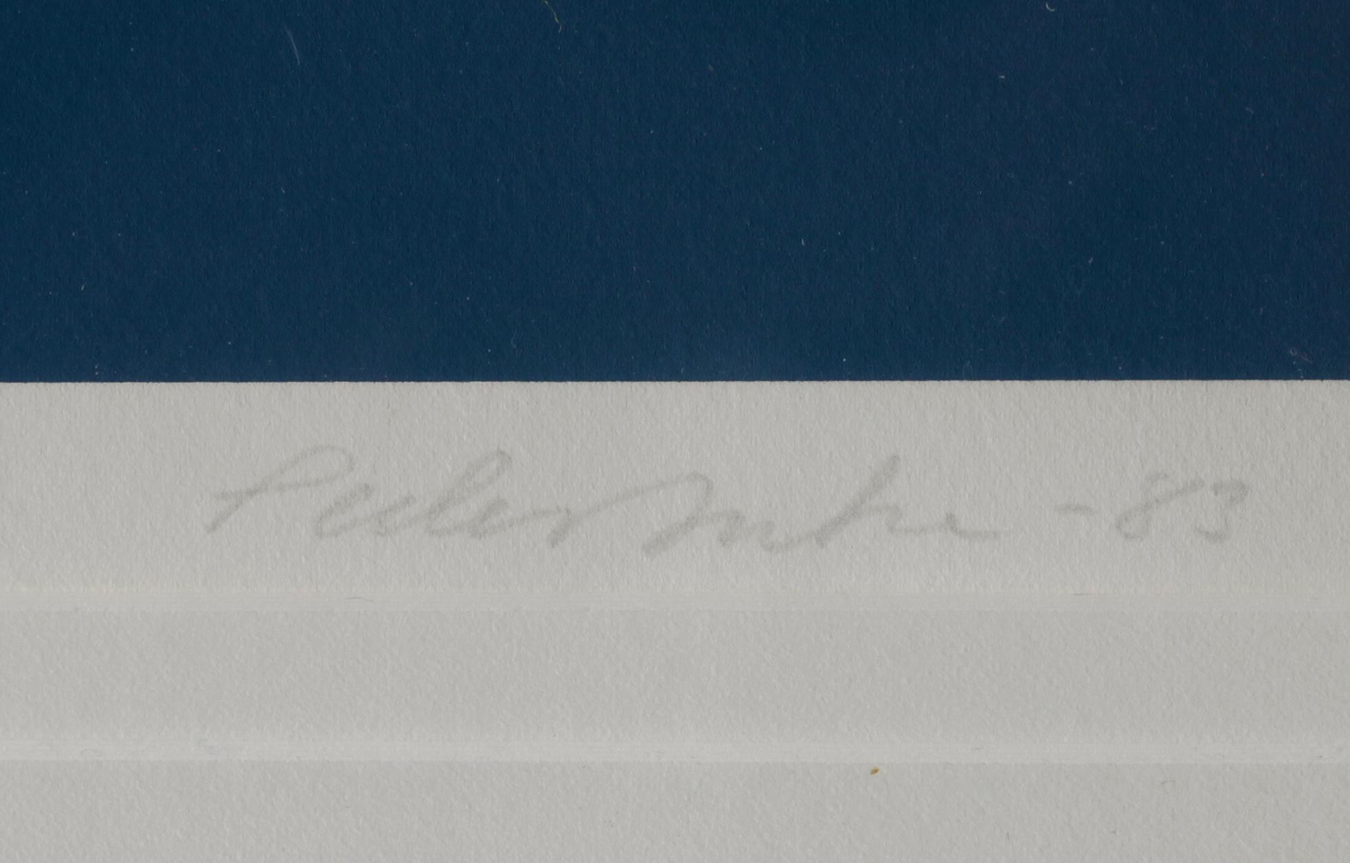 PEDER DUKE, färglitografi, signerad, daterad -83 och numrerad 168/200.