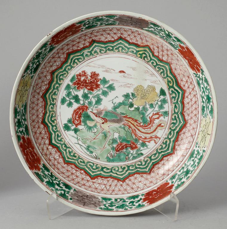 FAT, 3 st, porslin, Kina, Kangxi, (1664-1722).