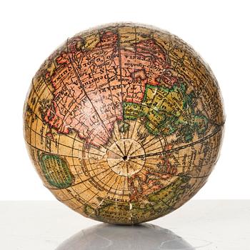 A German 2 ½-inch pocket globe with case by Johann Baptist Homann, Nuremberg, circa 1710.