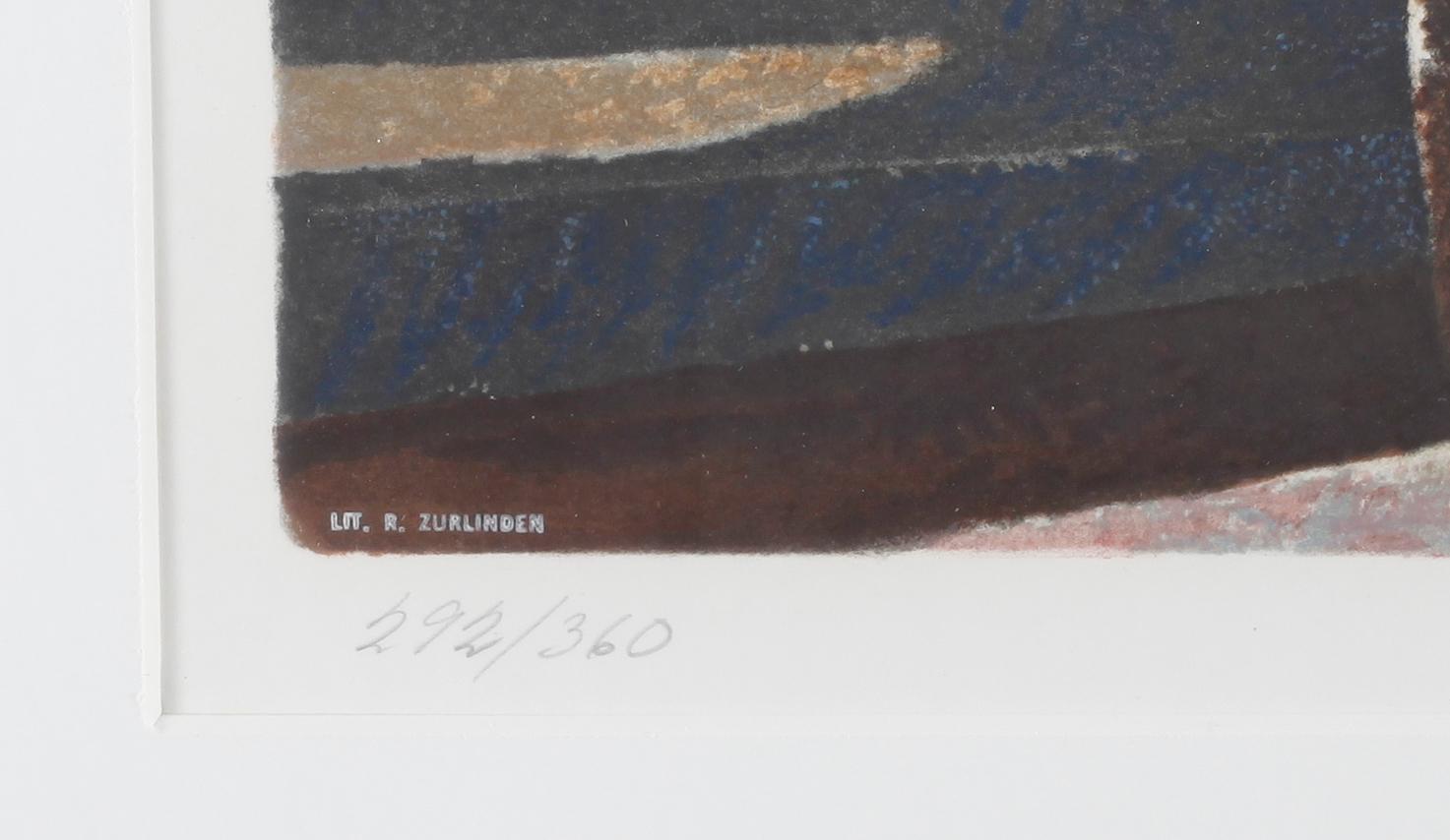 AXEL OLSON, färglitografi, signerad och numrerad 292/360.