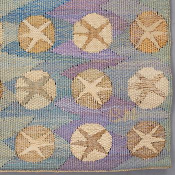 Barbro Nilsson, A TAPESTRY, "Guldhästen", a tapestry variant, ca 242,5 x 228 cm, signed AB MMF BN.