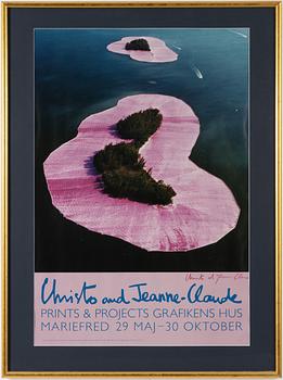 Christo & Jeanne-Claude, Exhibition Poster, Offset, "Christo and Jeanne-Claude - Prints & Projects Grafikens Hus".