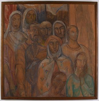 GUNNAR TORHAMN, mixed media on paper/canvas, signed.