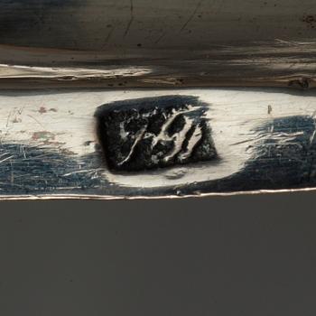 Ljusstakar, ett par, okänd mästarstpl FD, Sverige 1770-tal. Rokoko.
