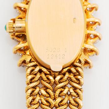 Armbandsur Chopard för Kutchinsky 18K guld med tavla av turkos och med diamantkrans.
