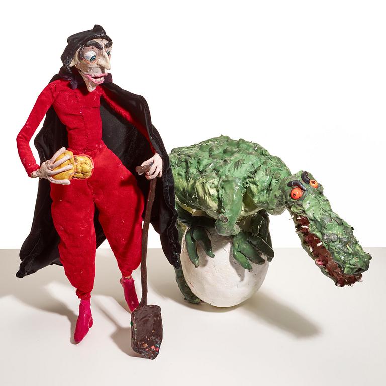 Nathalie Djurberg & Hans Berg, "Crocodile, Egg, Man" from "I am Saving this Egg for Later".