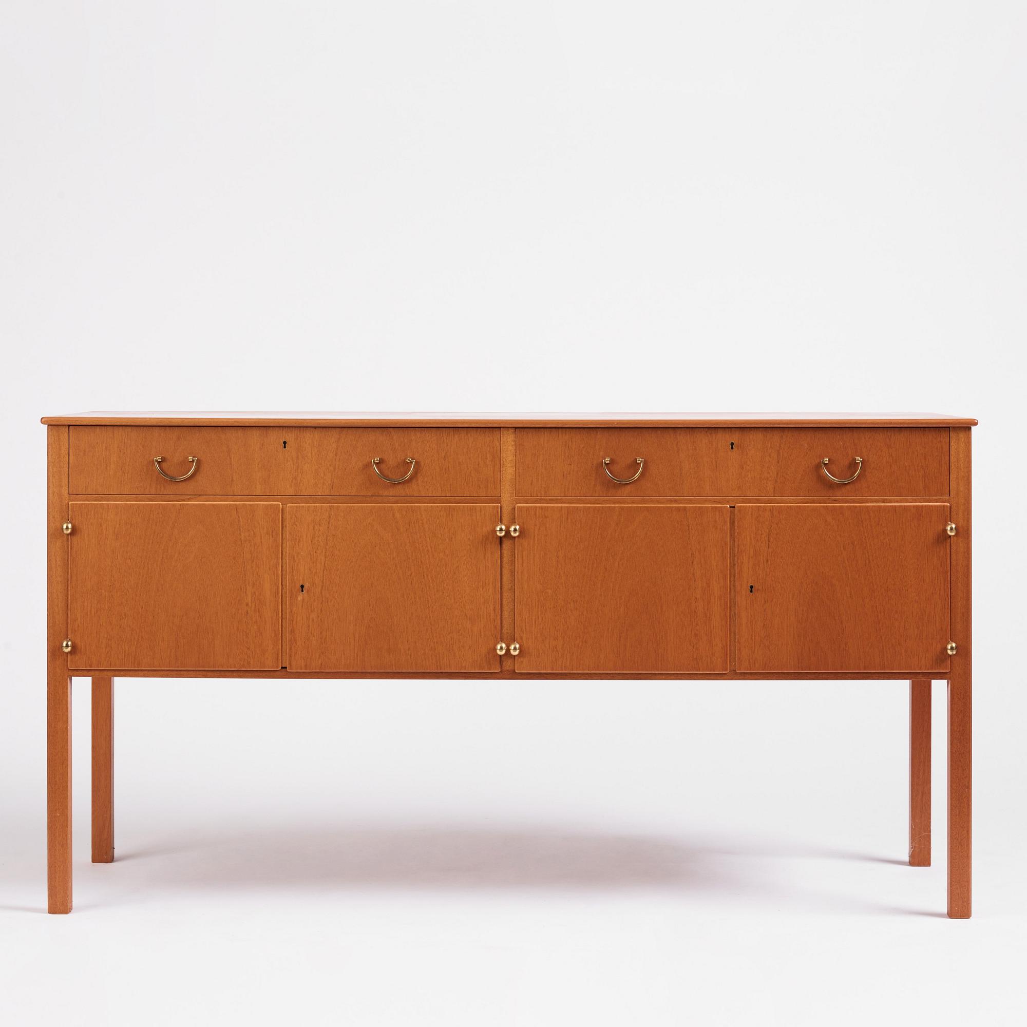 Josef Frank, a mahogany sideboard, Firma Svenskt Tenn, Sweden, probably 1940s-1950s.