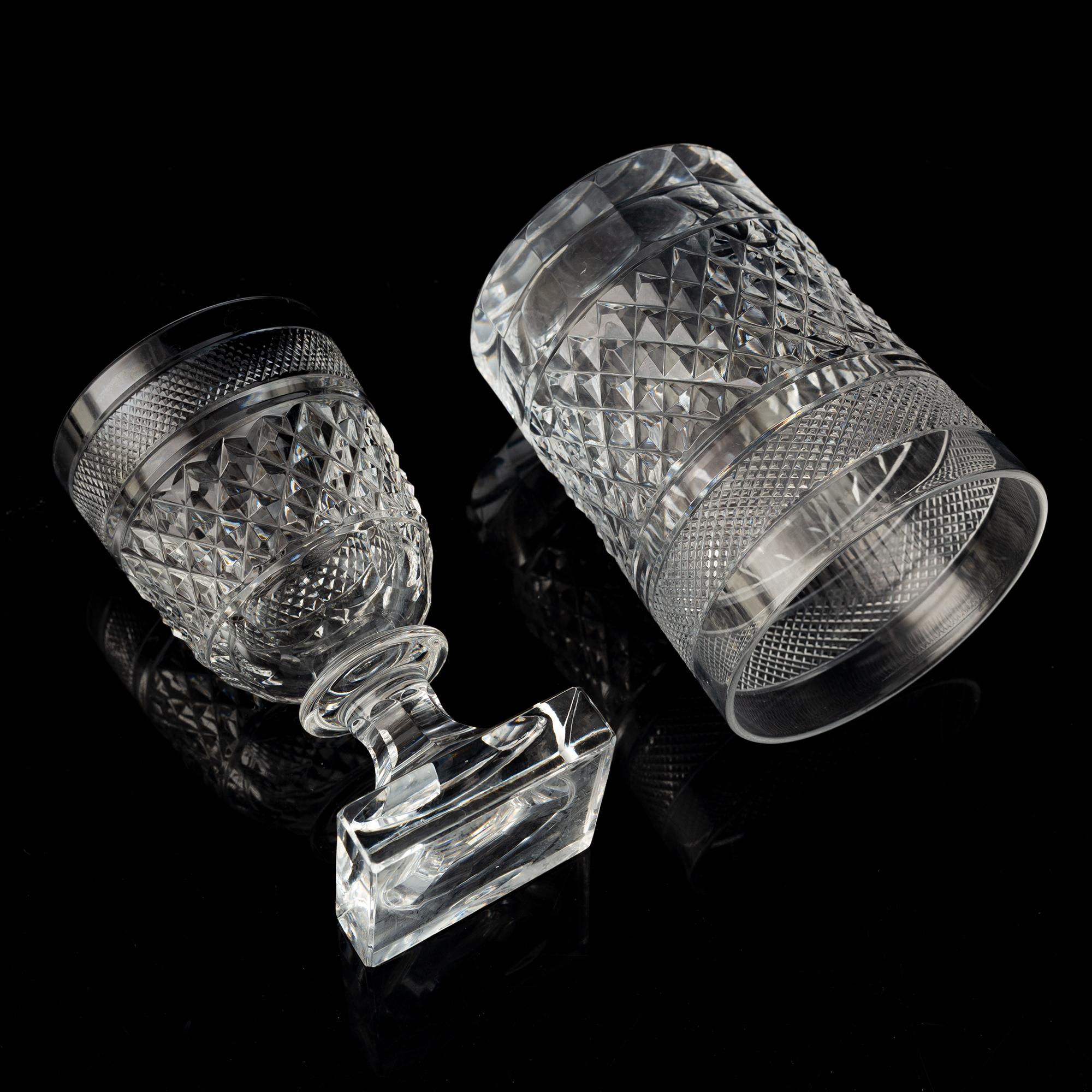 Elis Bergh, glasservis, 45 delar, "Kent", Kosta Boda, 1900-talets andra hälft.