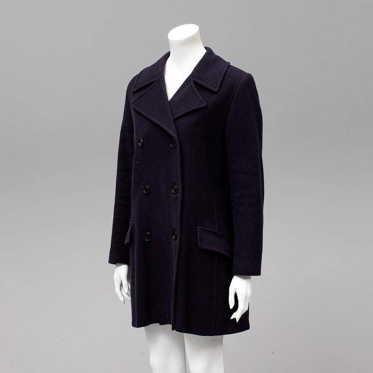 BURBERRY, a wool coat, size ca M.