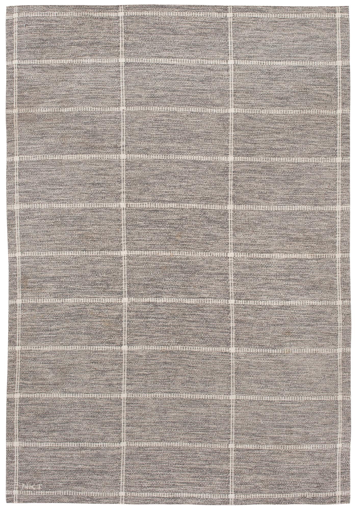 RUG. Flat weave (Rölakan). 204,5 x 141 cm. Signed NKT.