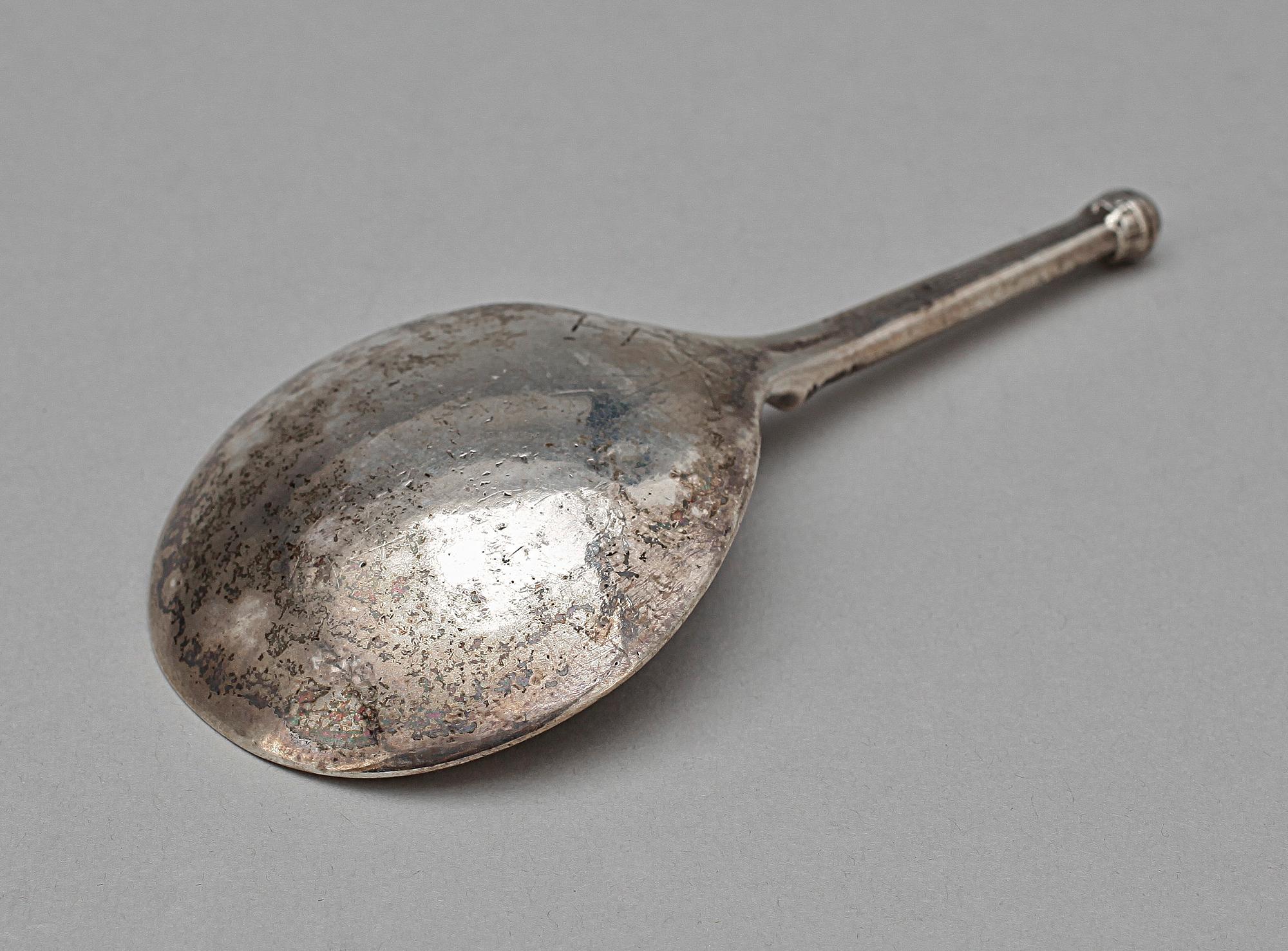 SUPSKED, silver, möjligen 1700-tal. Tot vikt ca 36g.