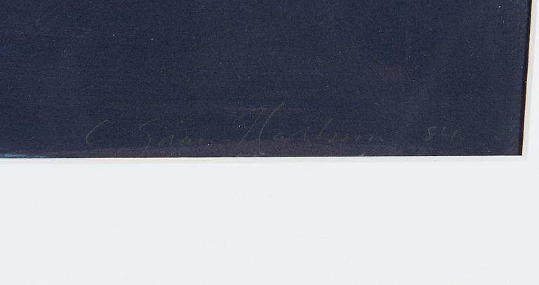 C Göran Karlsson, silkscreen in colours, signed and dated 84, numbered 130/200.