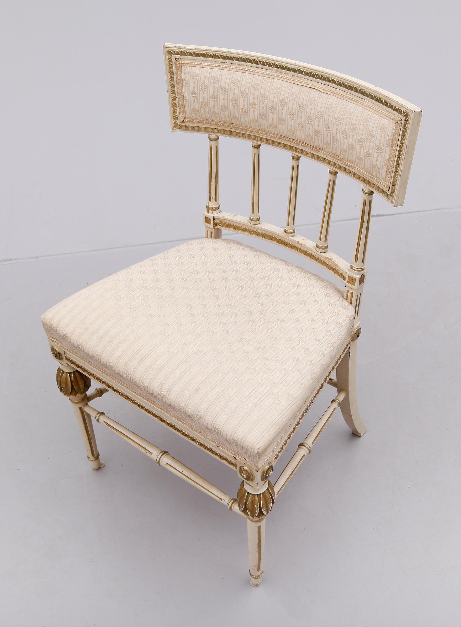 STOL, gustaviansk stil, sekelskiftet 1900.