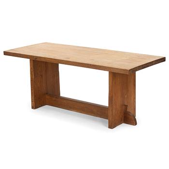 5. Axel Einar Hjorth, a stained pine 'Lovö' table, Nordiska Kompaniet, Sweden 1930s.