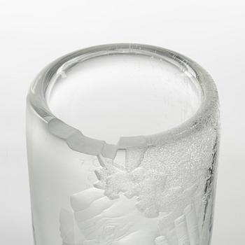 Mats Jonasson, vas, "På heder och samvete", Målerås Glasbruk, 4/10, 1989.