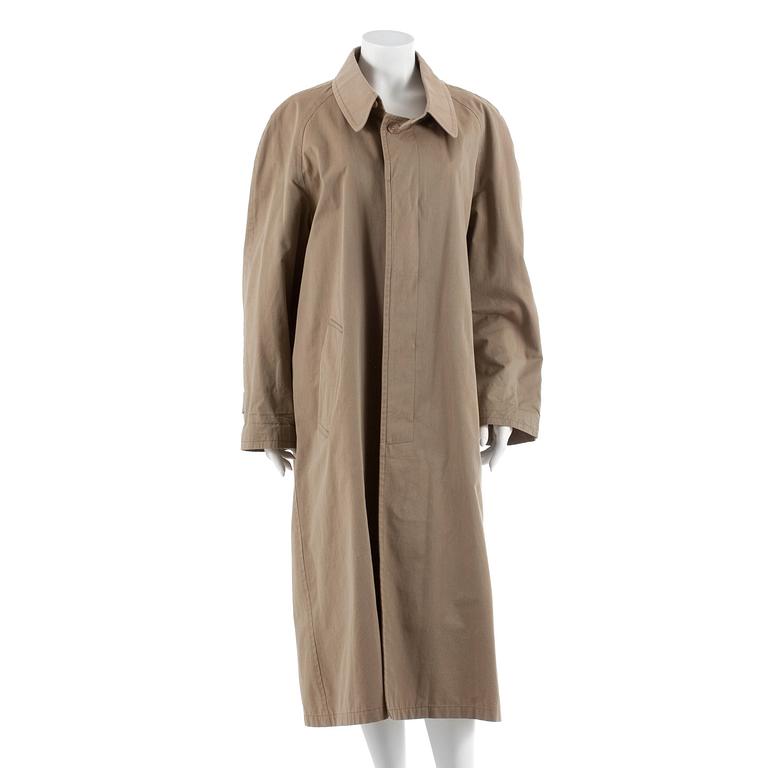 MULBERRY, a beige cotton coat. Size M.