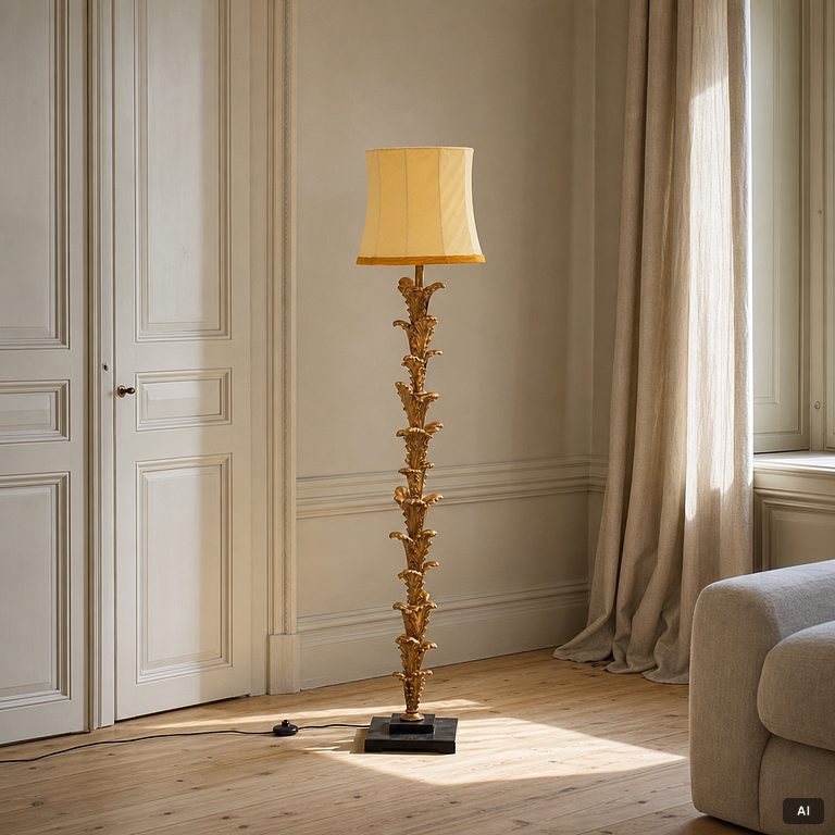 A floor lamp, likely Italy, second half of the 20th century.