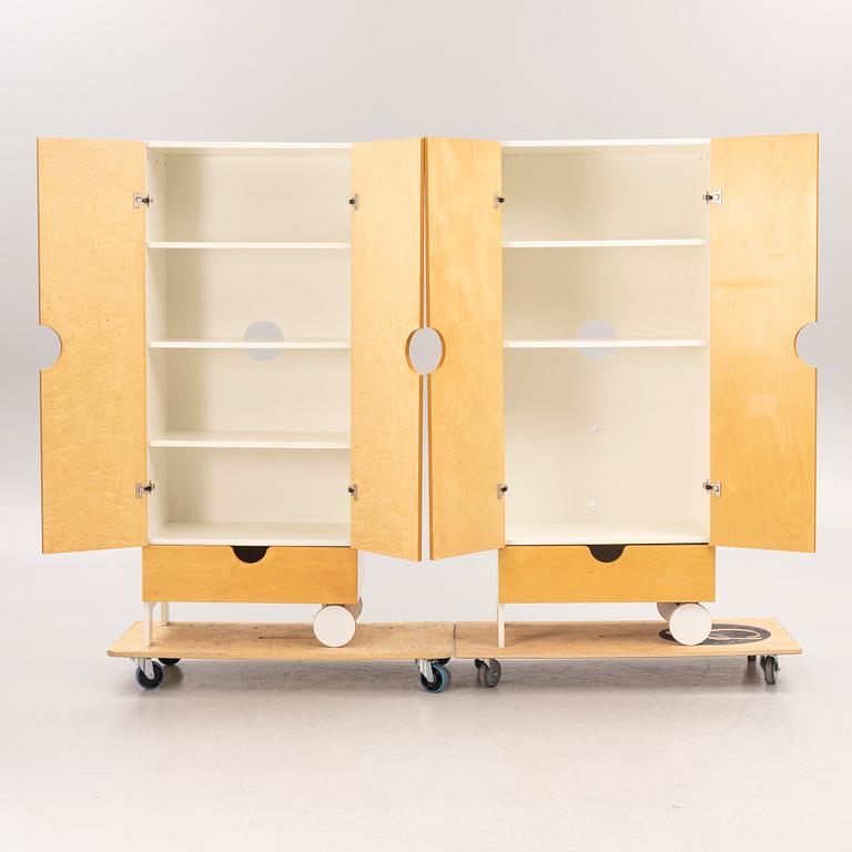 Thomas Sandell, skåp, ett par, ur PS-kollektionen, IKEA, 1990-tal.