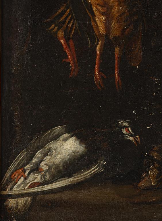 Jacopo da Empoli, hans efterföljd, Skafferi med fåglar, hare och fisk.