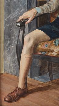 Arvid Fougstedt, "Goose Portrait" (The Artist's Son Erik).