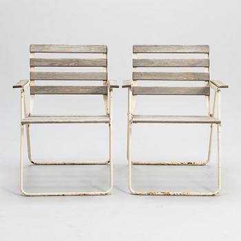 TRÄDGÅRDSMÖBLEMANG, 5 delar. 1960/70-tal.