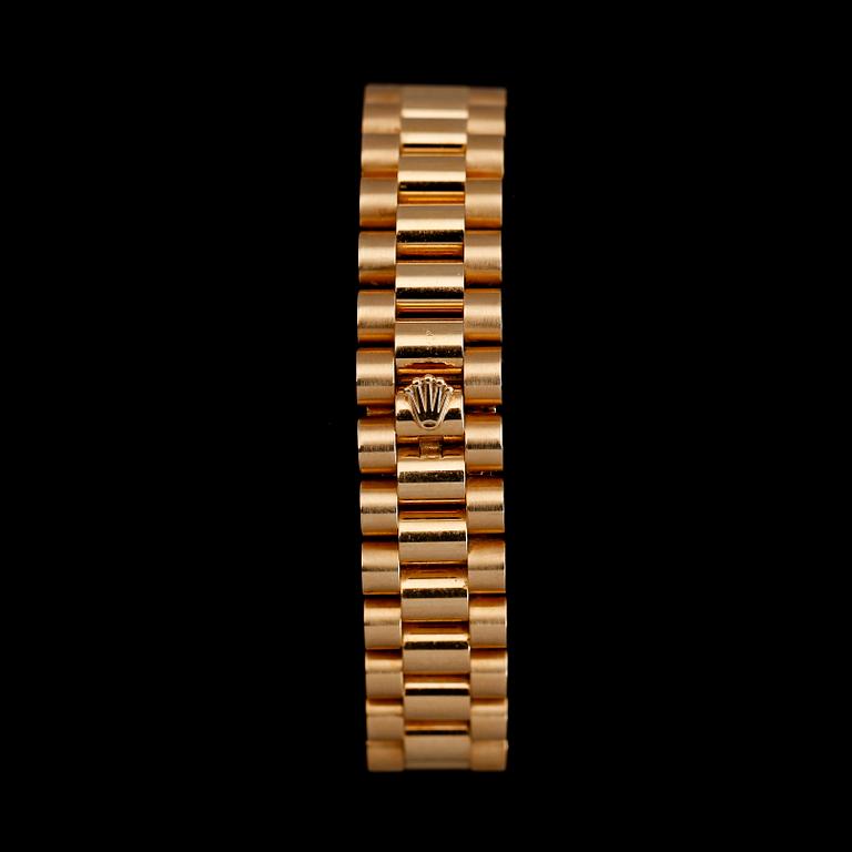 A Rolex Datejust ladie's wristwatch. 18K gold. Automatic. Ø 26 mm. Made circa 2008.