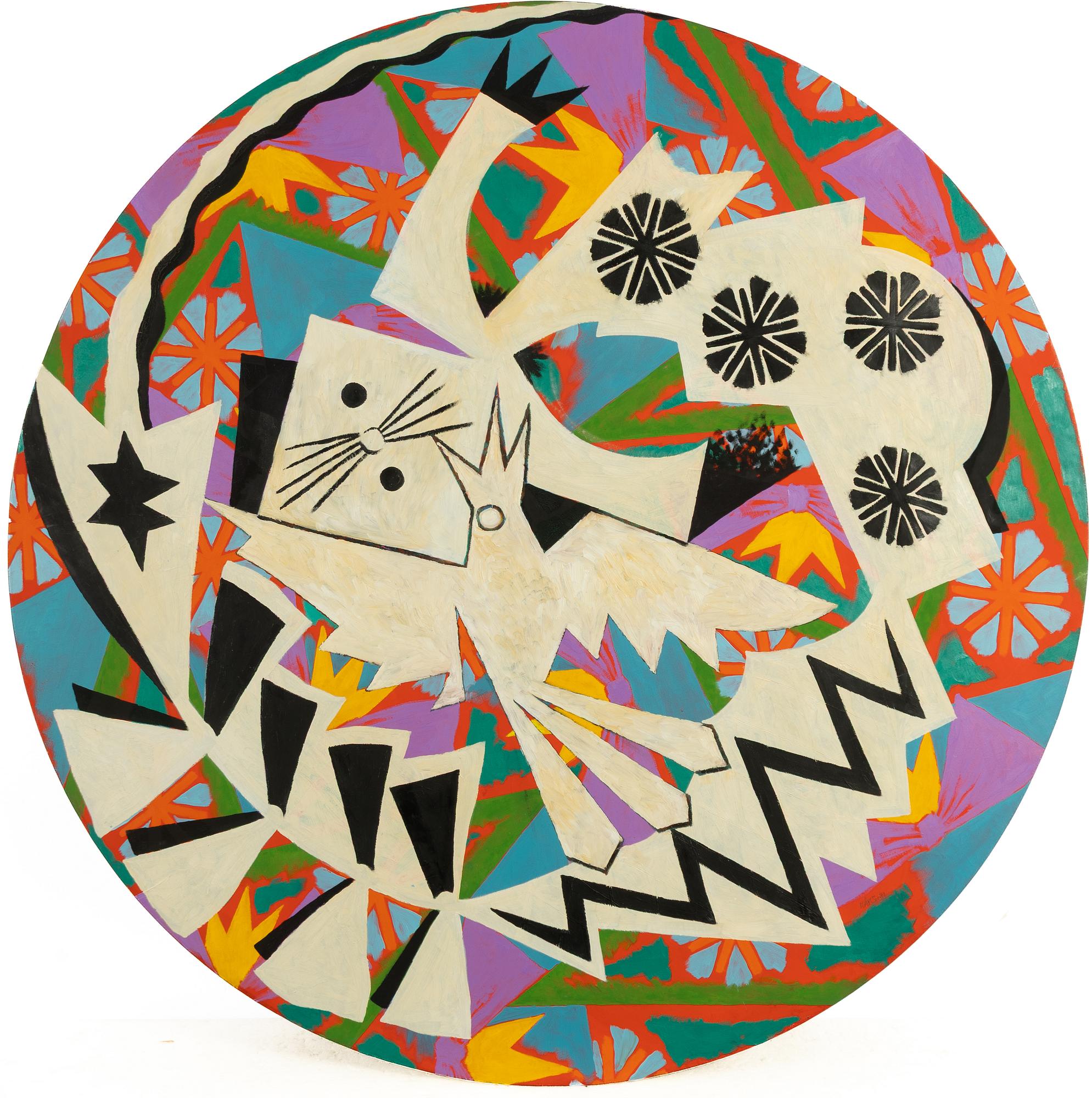 Olle Kåks, 'Spiral – Cat and Bird'.