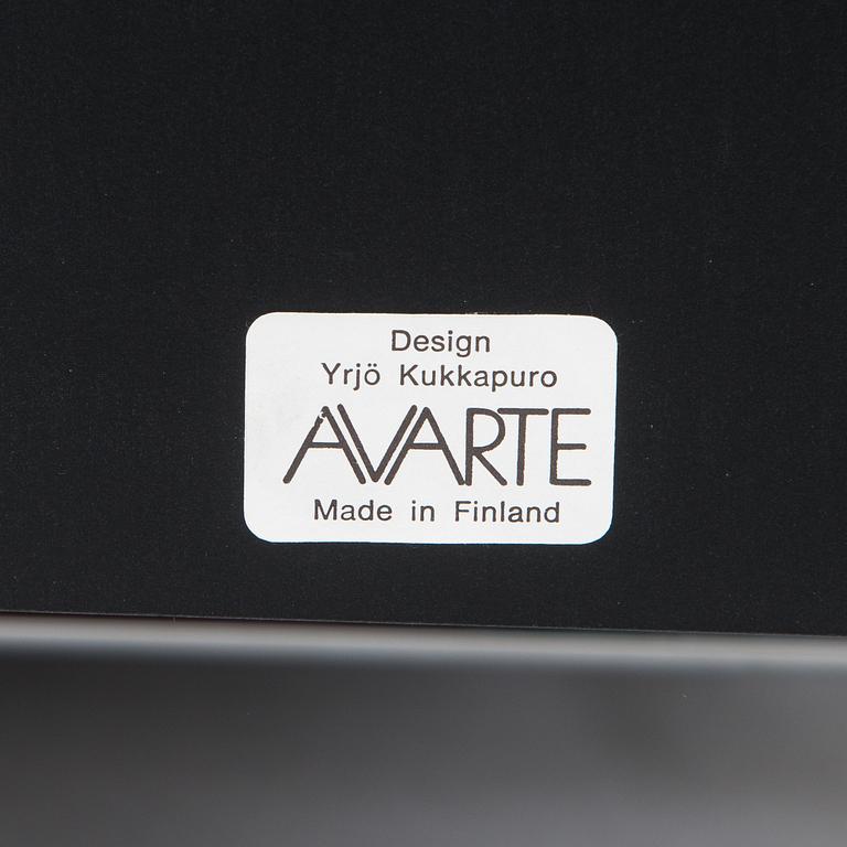 Yrjö Kukkapuro, A 1980s  'Experiment' open armchair for Avarte, Finland.
