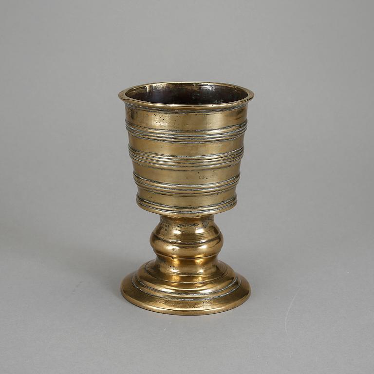 BÄGARE, mässing, 1700/1800-tal.