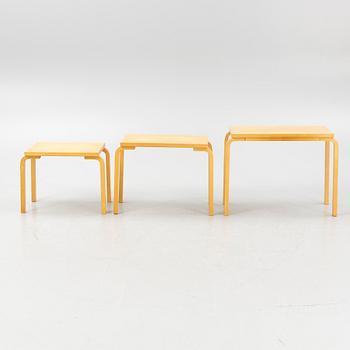 Alvar Aalto, satsbord, 3 delar, modell 88, Artek, Finland, sent 1900-tal.