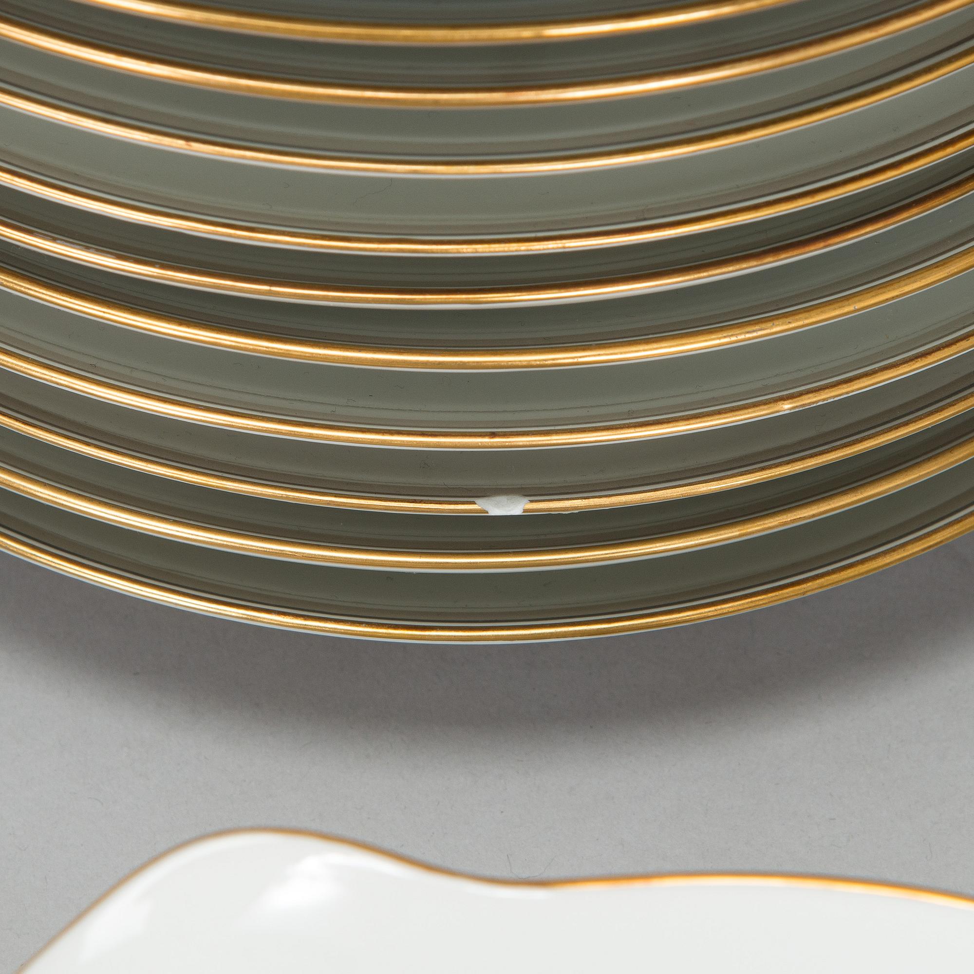 Dinner service, 86 pieces, “Milky Way”, Bing & Grøndahl, Denmark.