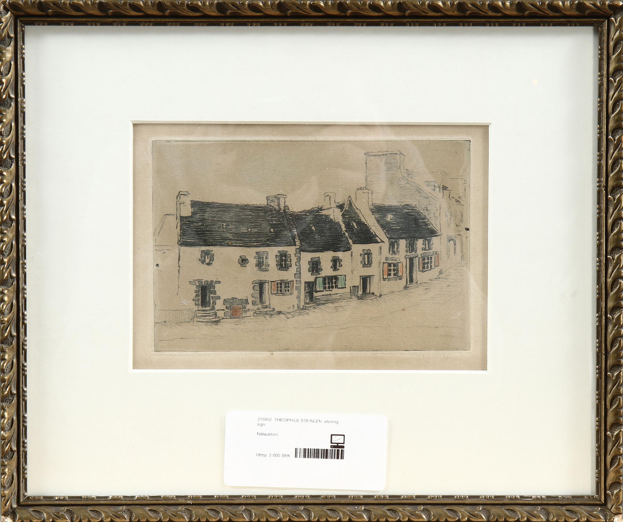THÉOPHILE STEINLEN, etsning, sign.